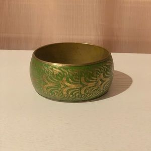 Rustic GoldTone Bangle Bracelet